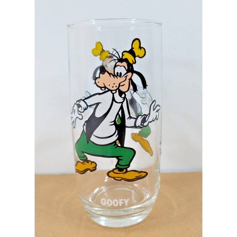 Vintage Disney Goofy Pepsi Collector Series Drinking Glass Walt Disney Prod